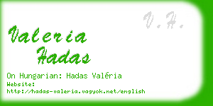 valeria hadas business card