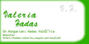 valeria hadas business card